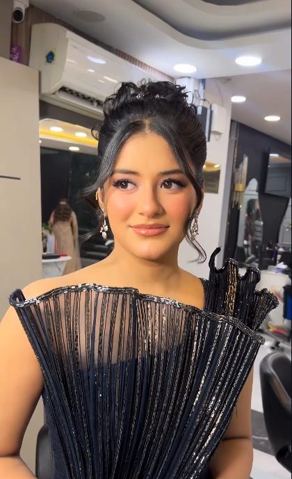 Bridal makeup client portrait